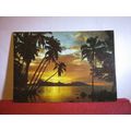 SUNSET ON THE BEACHES OF MALAYSIA unused postca...