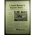 1958 Magnavox Continental Stereophonic Phonograph Advertisement