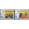 25th Anniv of Television in Singapore: 10c & $1...