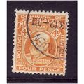 NEW ZEALAND 1909 SG390a 4d ORANGE YELLOW FINE USED