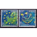 Luxemburg mi 1562,1563 Europa gestempeld