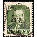 Poland 1950 President Boleslaw Bierut 15Gr Used...