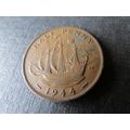 1944 GEORGE VI HALFPENNY - COIN -3 FREE POST. AA