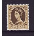 GREAT BRITAIN 1967 PHOS SG 617e 1s BISTRE BROWN...