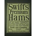 1900 Swift and Company Premium Hams Ad
