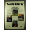 1975 Exxon Oil Ad - Saving Energy