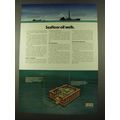 1975 Exxon Oil Ad - Seafloor Oil Wells
