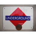 Enamel Sign Railway / London Underground Tube R...