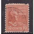 United States Postmark New York John Tyler 10c VGC