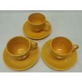 3 Vintage Fiesta Fiestaware Yellow Tea Cup Mug ...