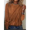 New Women's Fashion Large Rustic Brown Long Sle...