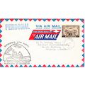AIR MAIL etiquette on cover -old type 1933 - Ca...