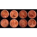 Australia 4 x One Cent Coins 1966 to 1969 Possu...