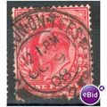GB stamps 1902-10 KEV11 - 1d SG219 Stockton On ...