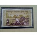 Zanzibar 1966 5c Maroon & Yellow Olive Unmounte...