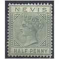 Nevis 1883 SG25 1/2d Dull Green Mounted Mint . .
