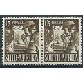 South Africa 1943 SG94 1/3d Olive-Brown WAR EFF...