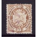 BOLIVIA 1894 SG 66 10c BROWN FINE USED #5