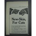 1913 New-Skin Antiseptic Ad - For Cuts
