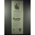 1913 Campbell's Clam-Chowder Ad - Six O'Clock D...
