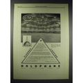 1929 Holophane Light Ad - Indoor Baseball Cage Harvard