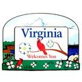 Virginia State Welcome Sign Decowood Fridge Magnet