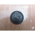 1878 GB Farthing Mint Error Coin. Die Crack