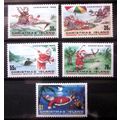CHRISTMAS ISLAND 1986 ~ S.G. 222 - 226, ~ CHRIS...