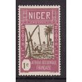 Niger 1926 Wells 1c Mint Hung SG 29 VGC