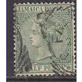 Jamaica 1883 - 97 QV 1/2d Green used SG 16a ( D...