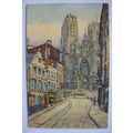 vintage postcard Brussels St Gudule Cathedral
