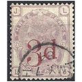 1883 SG159 3d on 3d Lilac Fine Used Slight Roun...