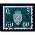 NORWAY 1951 SG O 439 60 ORE BLUE OFFICIAL STAMP...