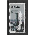MALTA 1980 CHESS 30c KING QUEEN AND PAWN SG654 ...