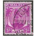 Selangor 1952 SG94 5c Bright Purple Fine Used ....