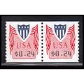 CVP32 24c Shield Very Fine MNH Pair PA4977