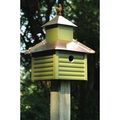 Pinion Green Birdhouse with White / Bright Copp...