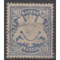 Mi: 57a used 1888 Bavaria Cat € 25