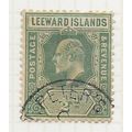 LEEWARD ISLANDS 1907 HALF PENNY KE7 SG37 USED S...