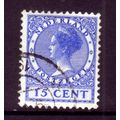 NETHERLANDS 1924 SG 320A 15c BLUE FINE USED #7