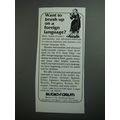 1989 Audio-Forum Language Courses Ad - Want to ...