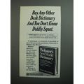 1989 Webster's New World Dictionary Ad - Buy an...