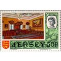 Jersey QEII 1970 50p Royal Court Mounted Mint M...