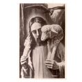 CHRIST WITH A LAMB painting by M von Stukrad un...