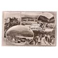 NORTH WALES, multiview , used vintage postcard ...