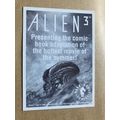 Alien3 Promo trading card # Comic book adaptati...