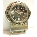 Vintage Galaxie by Elgin Black Dial Quartz Pock...