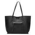Ladies Leather Tote Shoulder Bag Handbag Purse ...