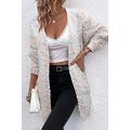 Yellow Multicolor Confetti Open Front Knit Card...