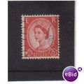 1958 GB Q.E.11 2 1/2D RED F/U SG574